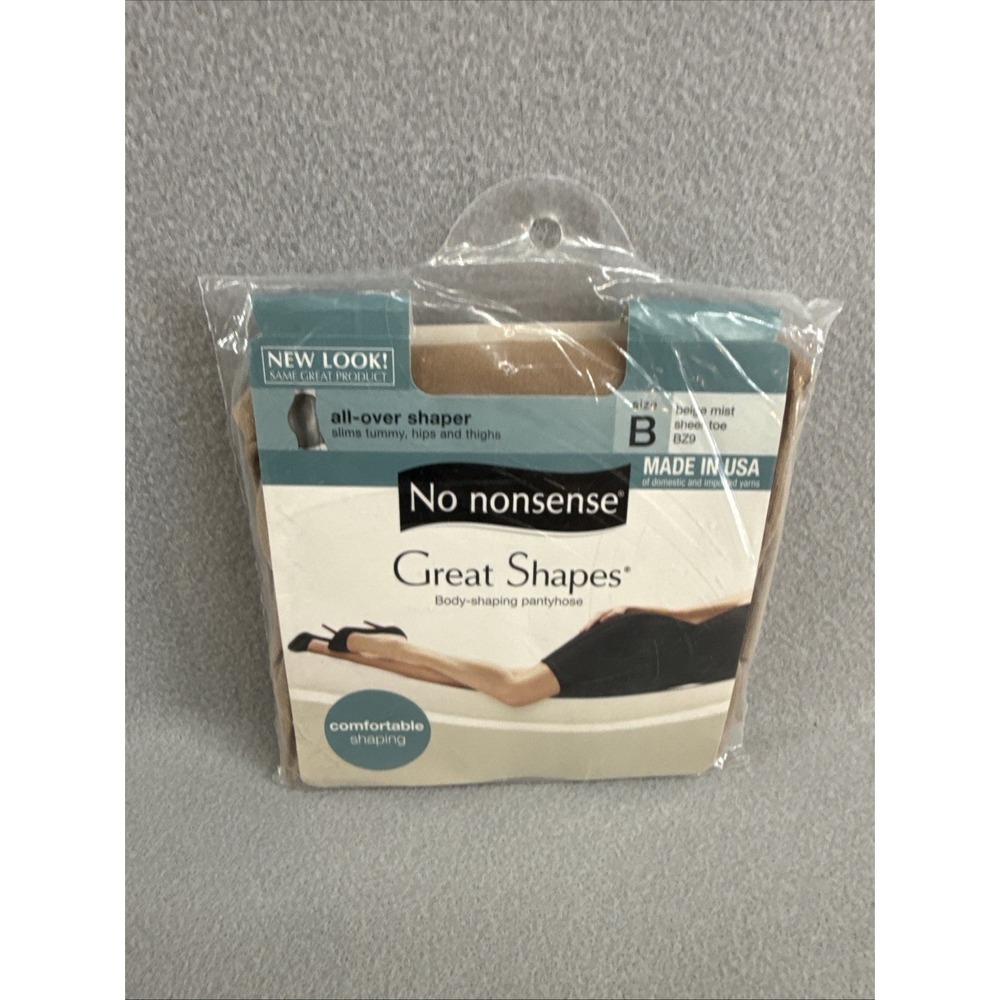 no nonsense pantyhose BZ9 Beige Mist. Size B body shaping pantyhose P26